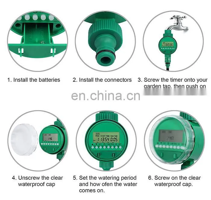 LCD display automatic electronic intelligent digital farm drip irrigation timer for agricultural irrigation