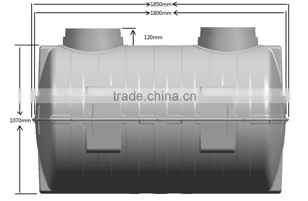 1 / 1.5CBM SMC Septic Tank for Domestic Waste Water