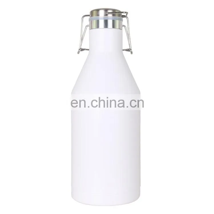 2L wholesale large sports portable stainless steel water bottle vacuum cup