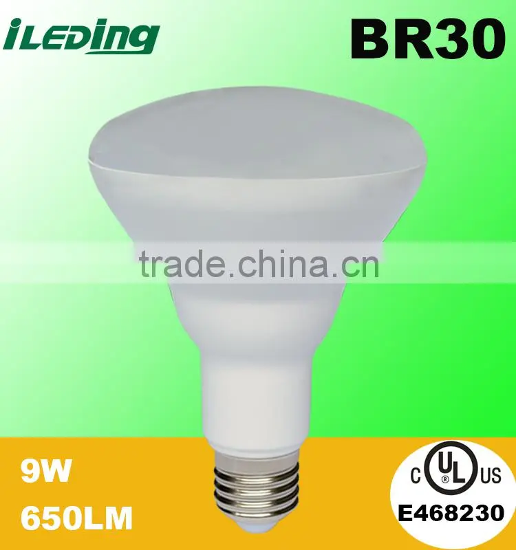 120 Volt 65 Watts Equivalent 650Lm 9W Dimmable BR30 LED Bulb