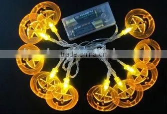 led battery christmas lights with christmas tree, snow, pentagram , mushroom