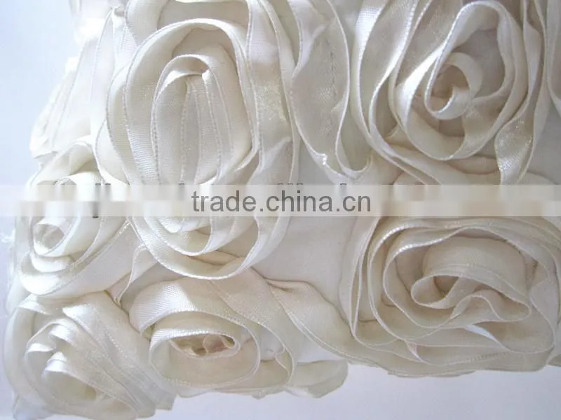 ribbon embroidery cushion