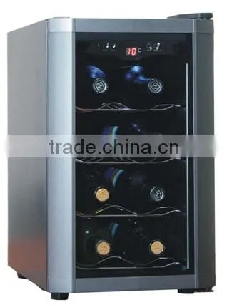 230L Commercial free standing dual zone LED inside touch panel wine bottle cooler