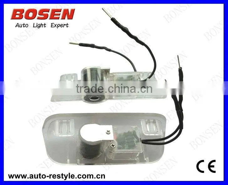 new led car logo door light ghost shadow light non- drilling
