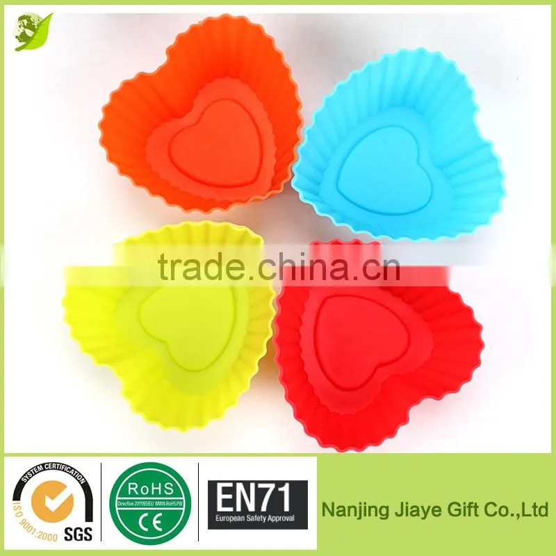 Heart shape silicon pastry mold,baking cup