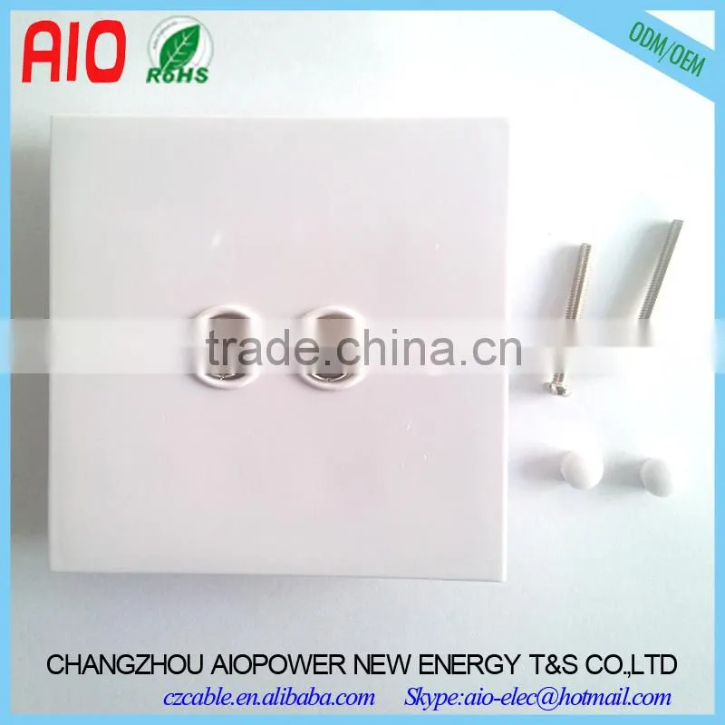 86mm 1 Way 9.5mm female socket coaxial TV Type Connector Solderless Wall Plate