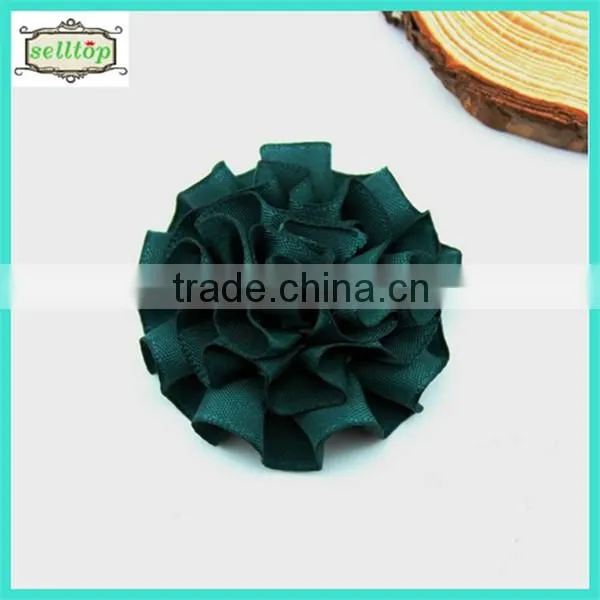High quality 4.5-5cm make satin ribbon flowers