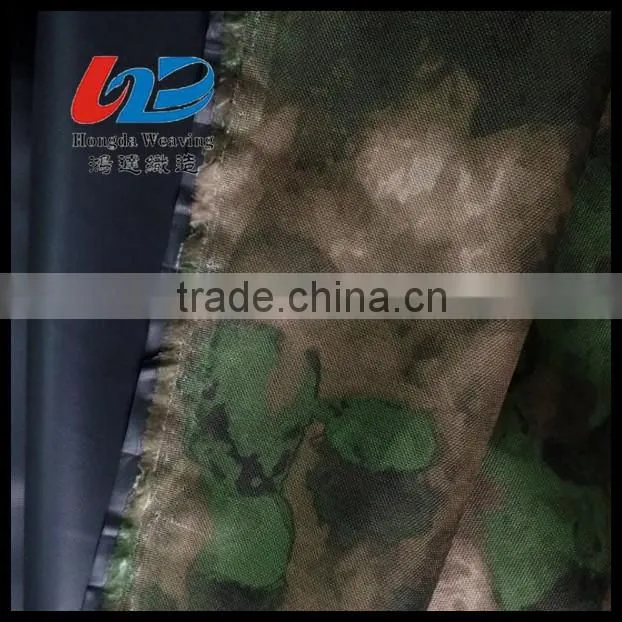 Waterproof 600D Polyester PVC Coated Oxoford Fabric In Camouflage Print For Bags/Luggages/Shoes/Tent Using