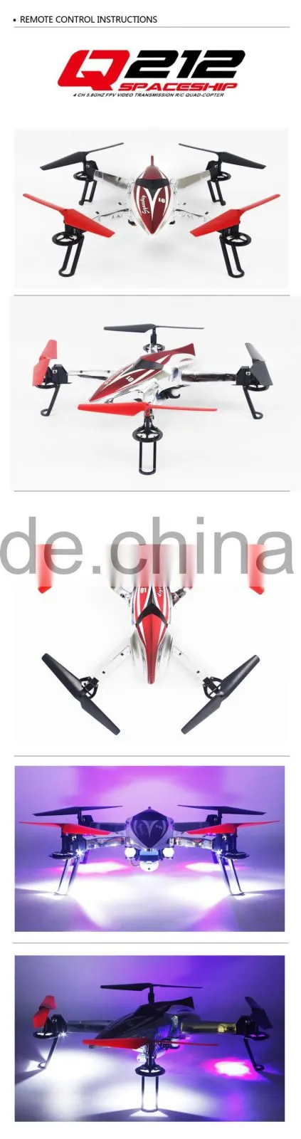 Minitudou Q212 WL toy 2.4G 6-axis CF mode wifi 5.8G FPV quad copter rc drone with camera