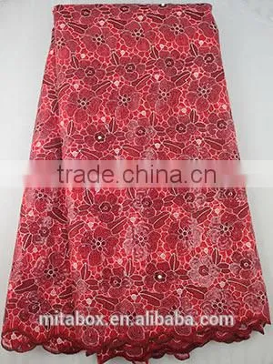 New arrive African high quality organza lace fabric with sequins OG0180gold