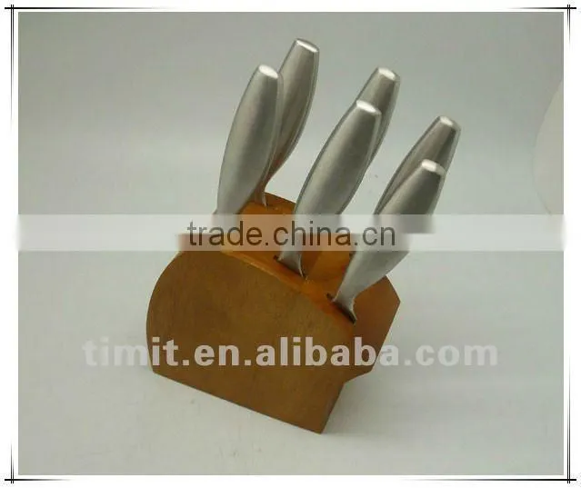 7pcs stainless steel hollow handle good quality steak knife