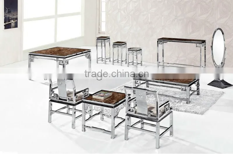 All stainless steel long oval mirror stand for bedroom
