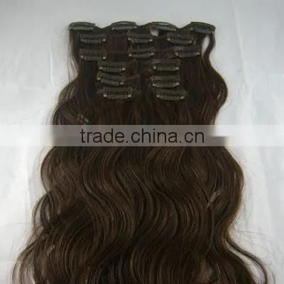 2014 Top sale hot 100% virgin brazilian remy white clip-in hair extensions 150g