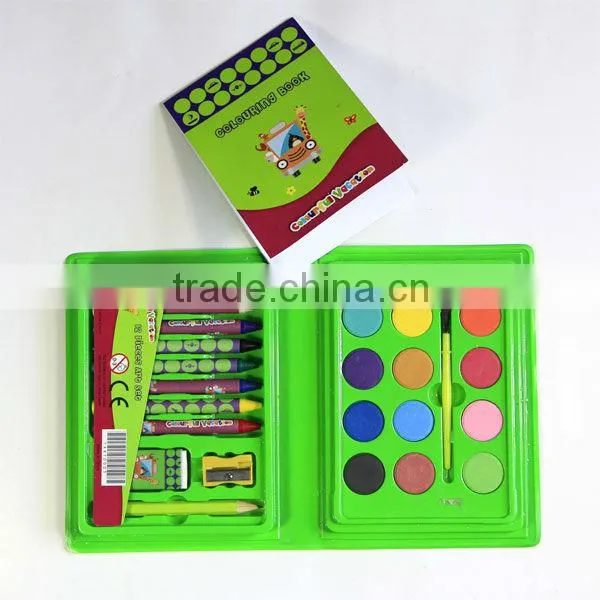 COLOR CRAYON SET WITH COLORING BOOK
