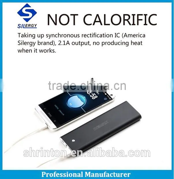 Super Slim 5000mah mobile wallet power bank with 100% matel case