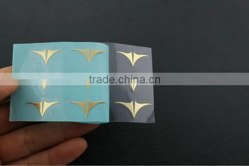 custom logo metal nickel silver cup logo sticker