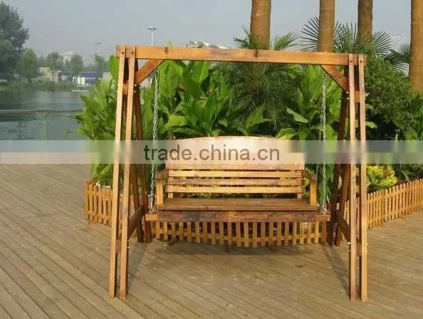 lastest custom design wood portable swing chair