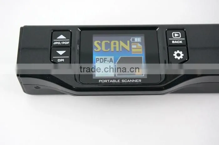 Portable mini scanner, A4,1050DIP,JPG/PDF,Build in lithium Battery ,Support Preview Screen