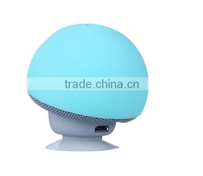 cartoon mushroom head sucker mini portable bluetooth speaker phone tablet bracket outdoor small acoustics For samsung iphone HTC