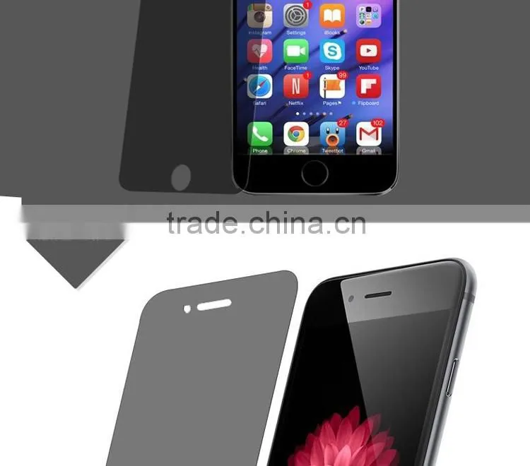 Factory wholesale privacy tempered glass screen protector for iphone 6s 6s plus