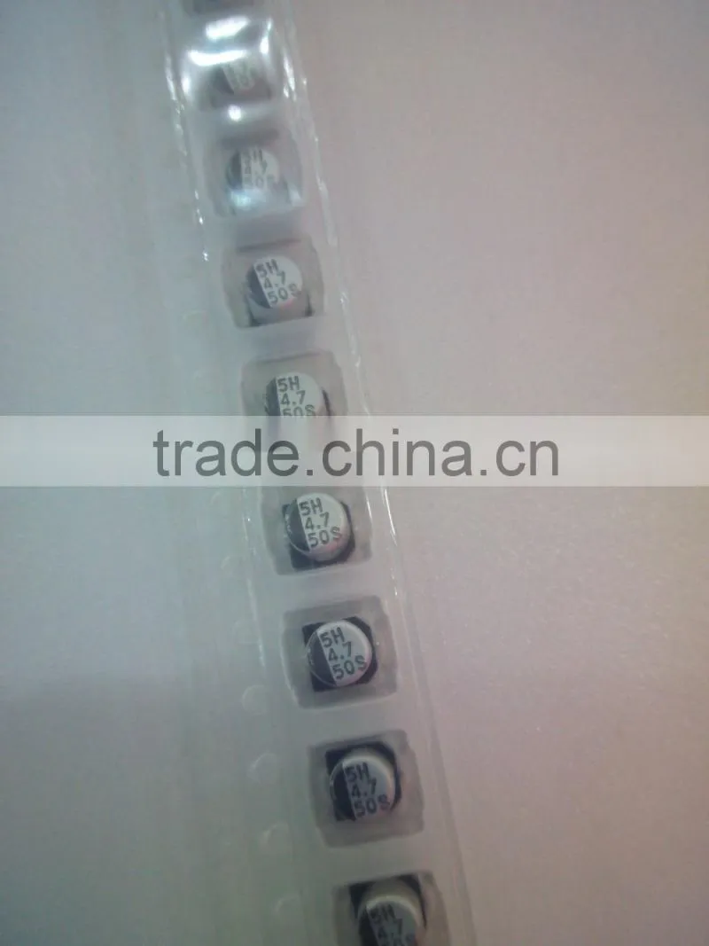 SMD Aluminum electrolytic Capacitors 4.7UF 50V 4*5