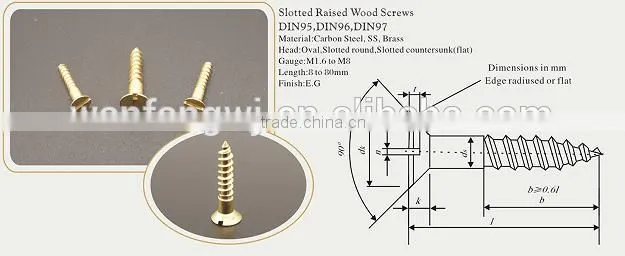 DIN 97 wood screws
