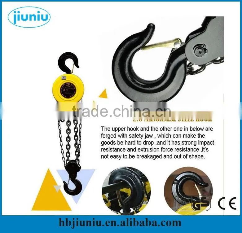 2016 new conditon HSZ type 10T*9M chain pulley hoist