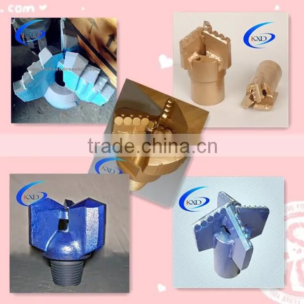 Three wings and four wings drag bits well drilling drag bit
