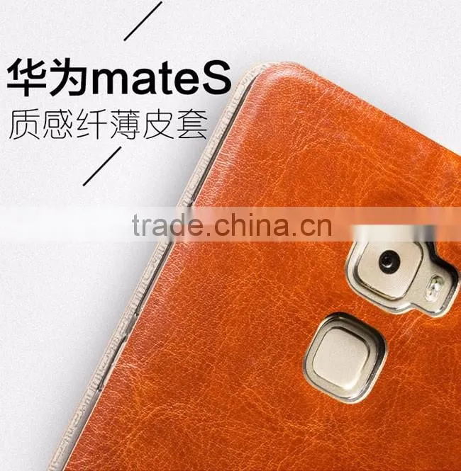 Original MOFI Rui Series Slim Leather Case For Huawei Mate S Flip Cover With Stand Leather Case TB-0129