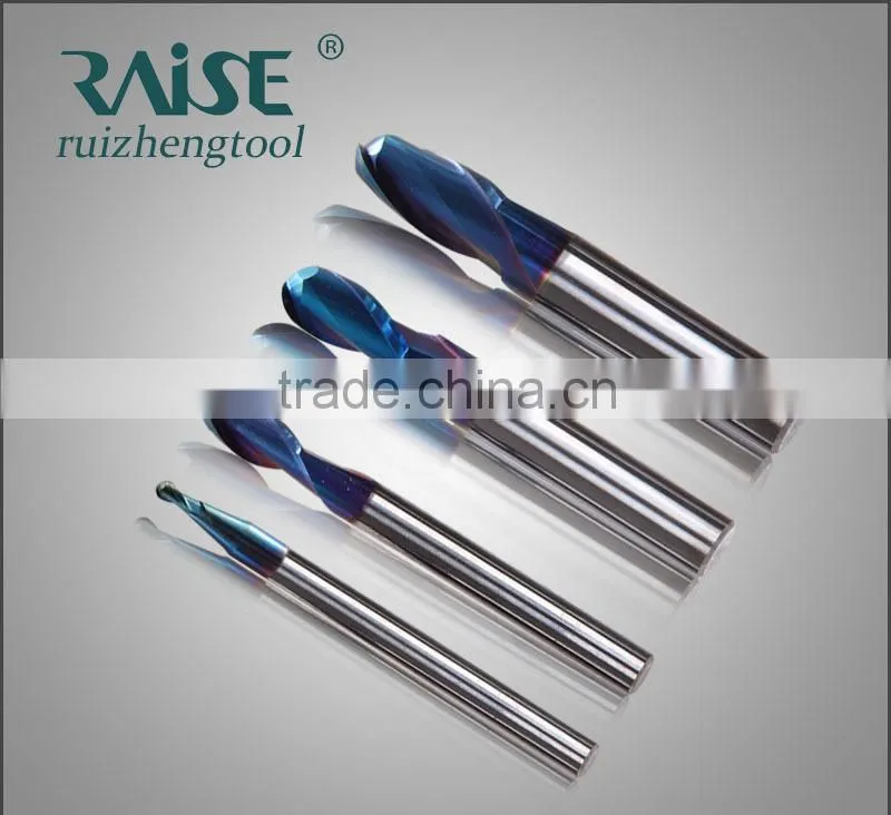 Solid Carbide Ball Nose End Milling Cutters , milling machine bits for metal processing