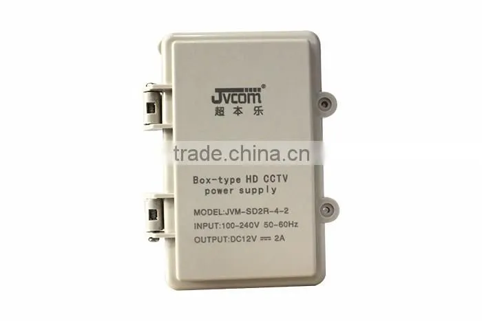 Easy maintain 215G weight rainproof CCTV 12V power supply