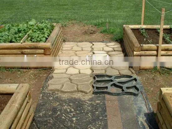 PP material paver stone cocrete mould outdoor concrete pavement mold