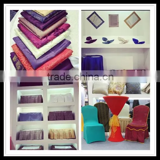 good quality cotton feeling jacquard tablecloth for wedding party