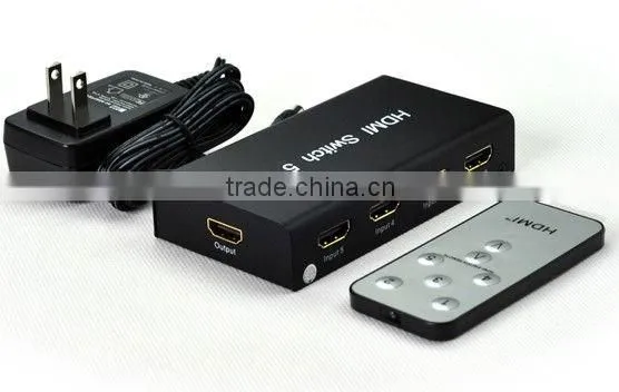 HDMI Switcher 5X1 with remote control support DTS/Dolby-AC3/DSD