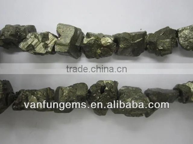 Natural gemstone pyrite rough nugget 1206
