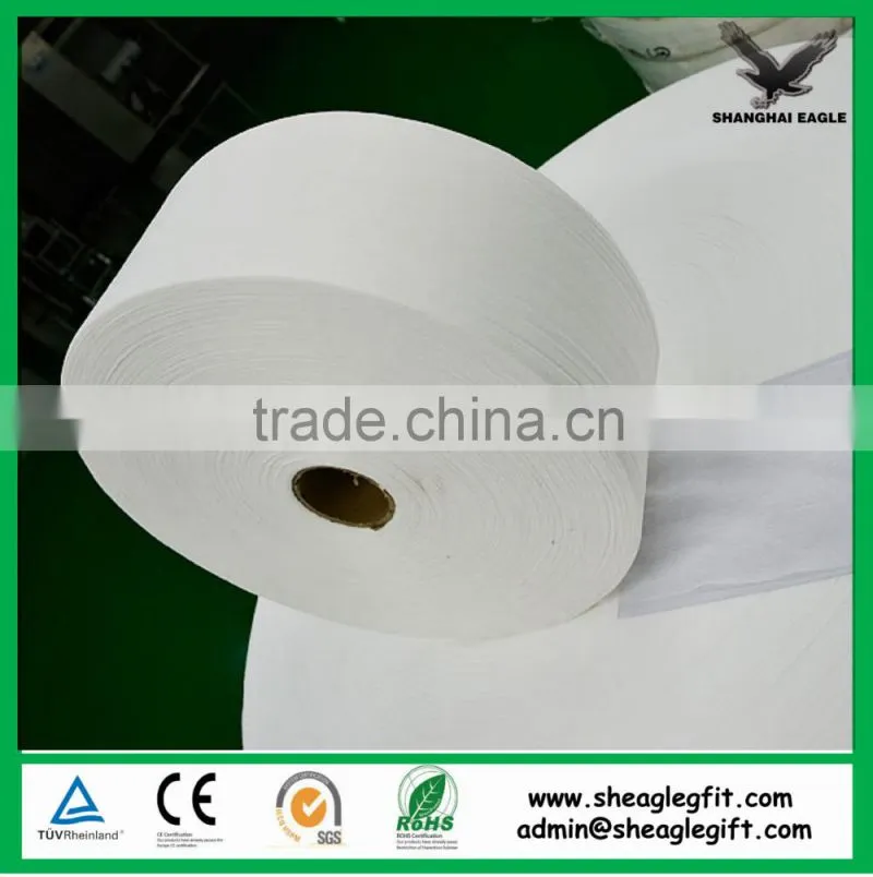 Wet tissue facial masks cosmetic pads 70% viscose 30% polyester Cross lapping spunlace non woven fabric