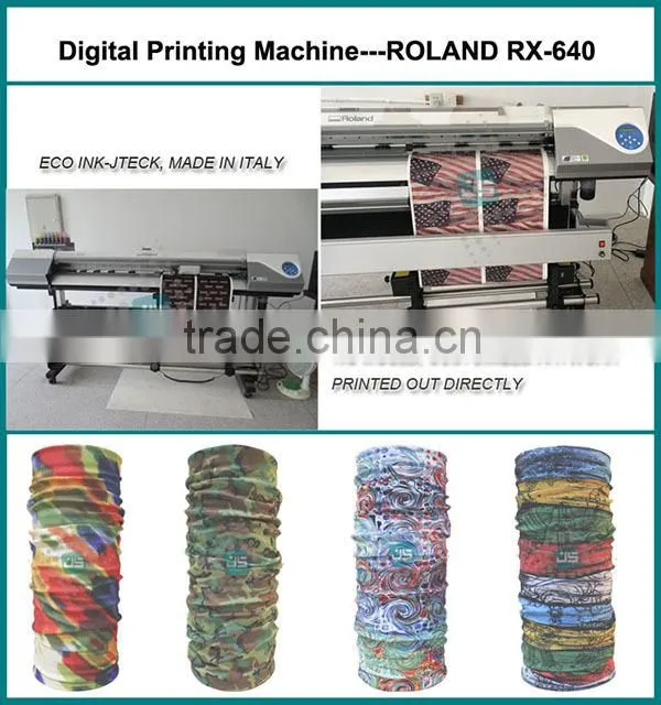 Custom printed microfiber tube headwear