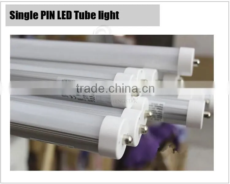High Quality 8ft single pin led light tube 2400mm 36w 40w led t8 with single pin