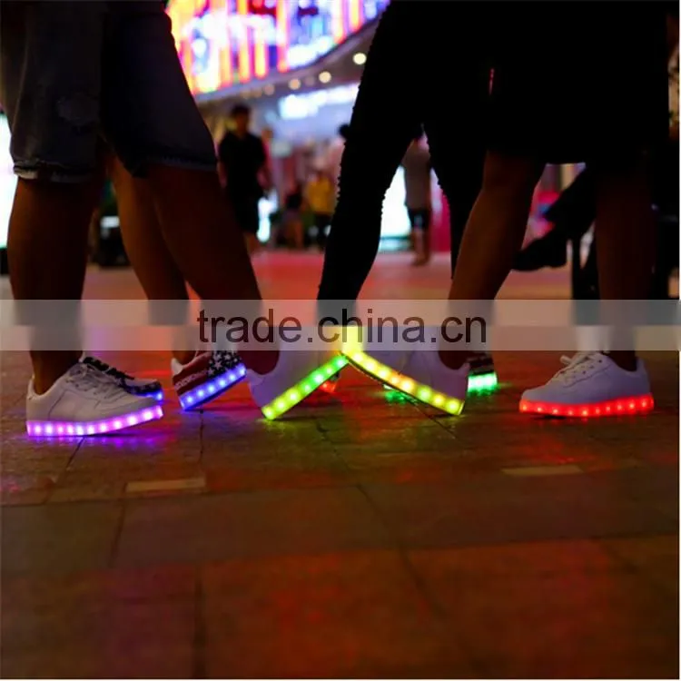 waterproof adult fashion led shoes strip flashing led shoes