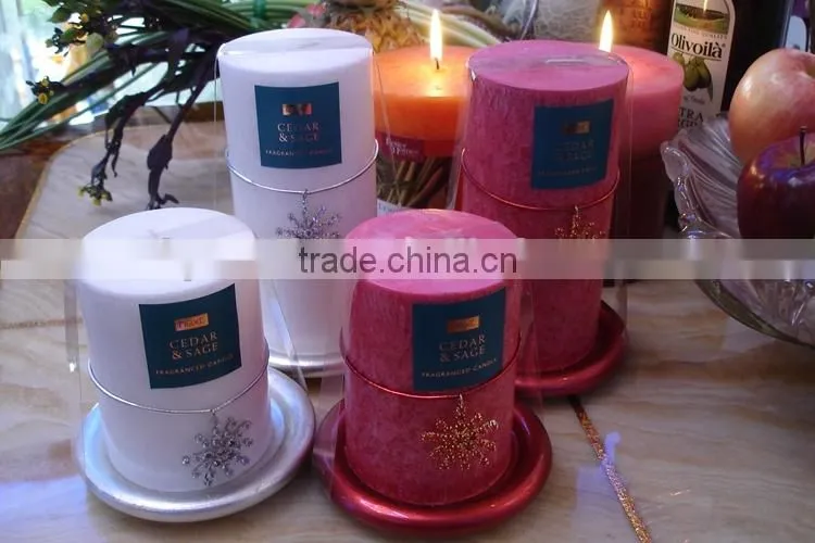 snowflake candle
