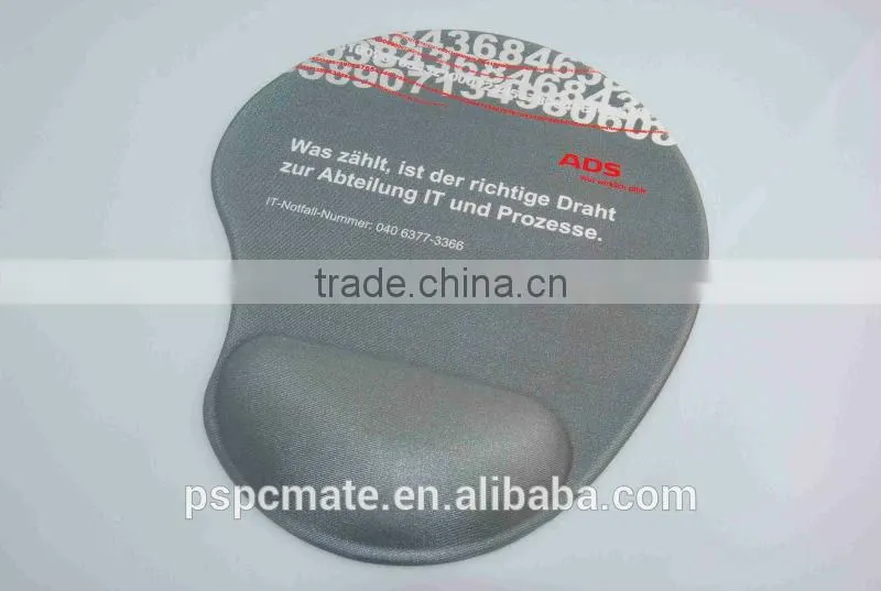 Silicone Gel wristbands Mouse Pad/Mat with Wrist Rest RSI Support red