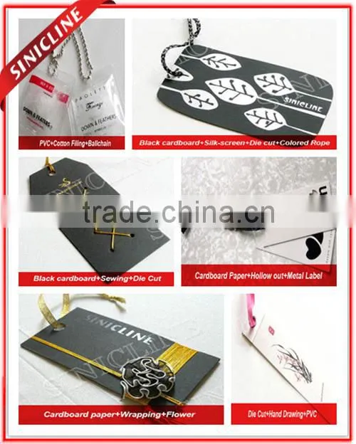 Sinicline Paper Jewelry Display Printed Necklace Hanging Card