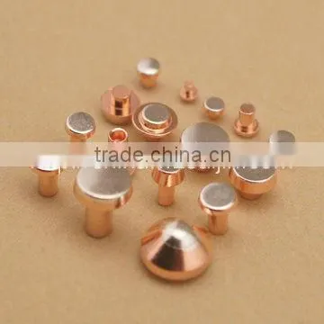 Electrical Switch Silver Contact rivets assembled for various relays,contactors switches