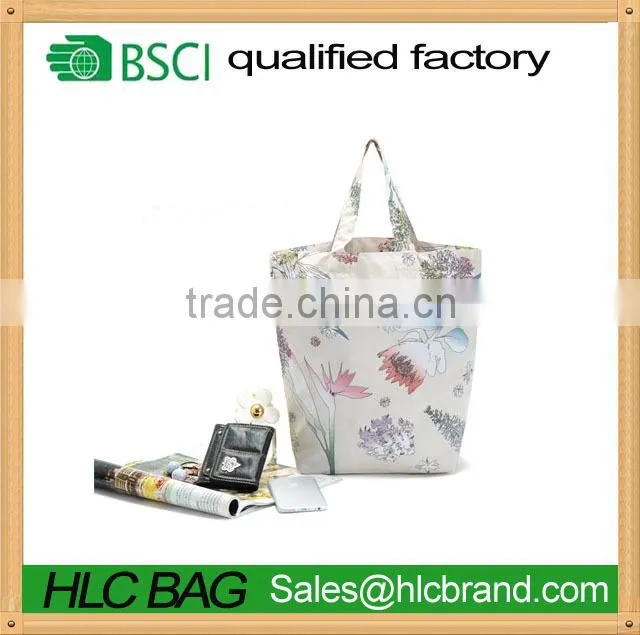 eco friendly white flower printing jelly tote bag HL-PB122