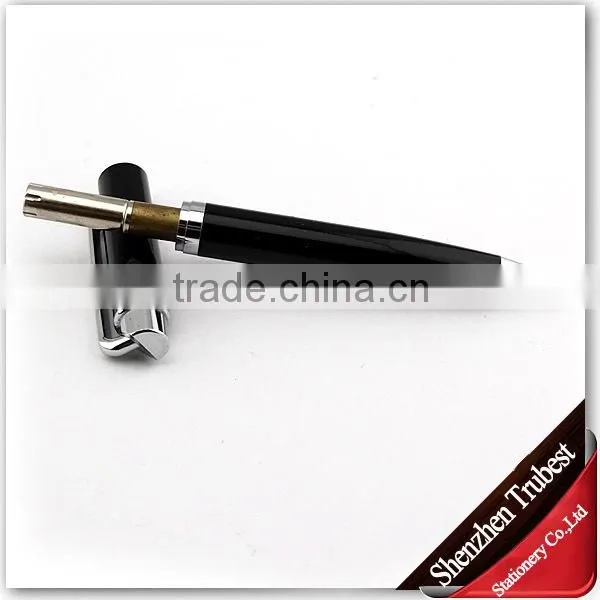 short black metal ball pen