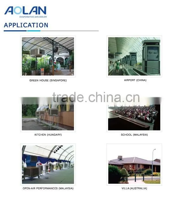 Aolan manufacturer fan air cooling pad for poultry farm / desert cooler pad