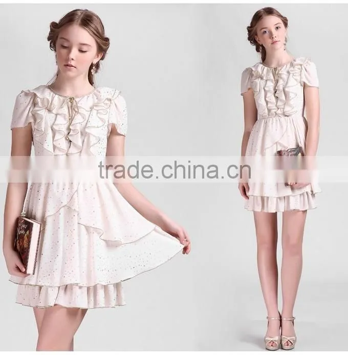 Wholesale Fashionable Alibaba Printed Design Chiffon Dresses Prom
