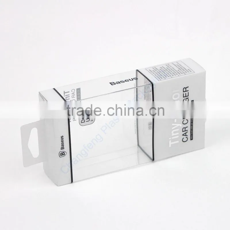 Factory direct clear plastic box for usb cable packaging