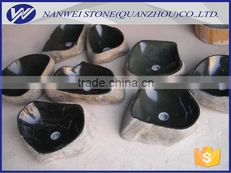 Good quality river stone basin