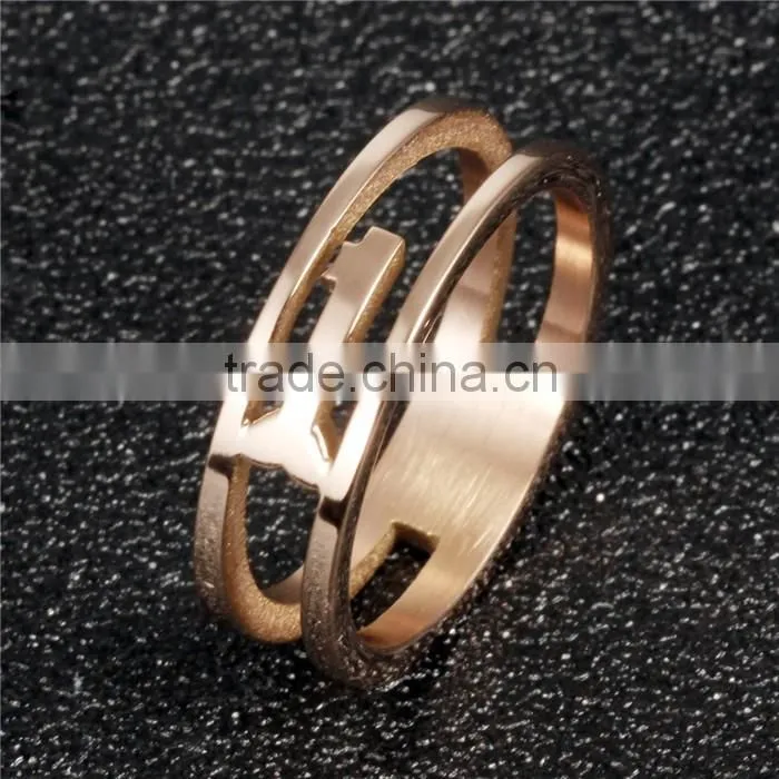 2016 latest fashion Ip plated gold ring with good quality